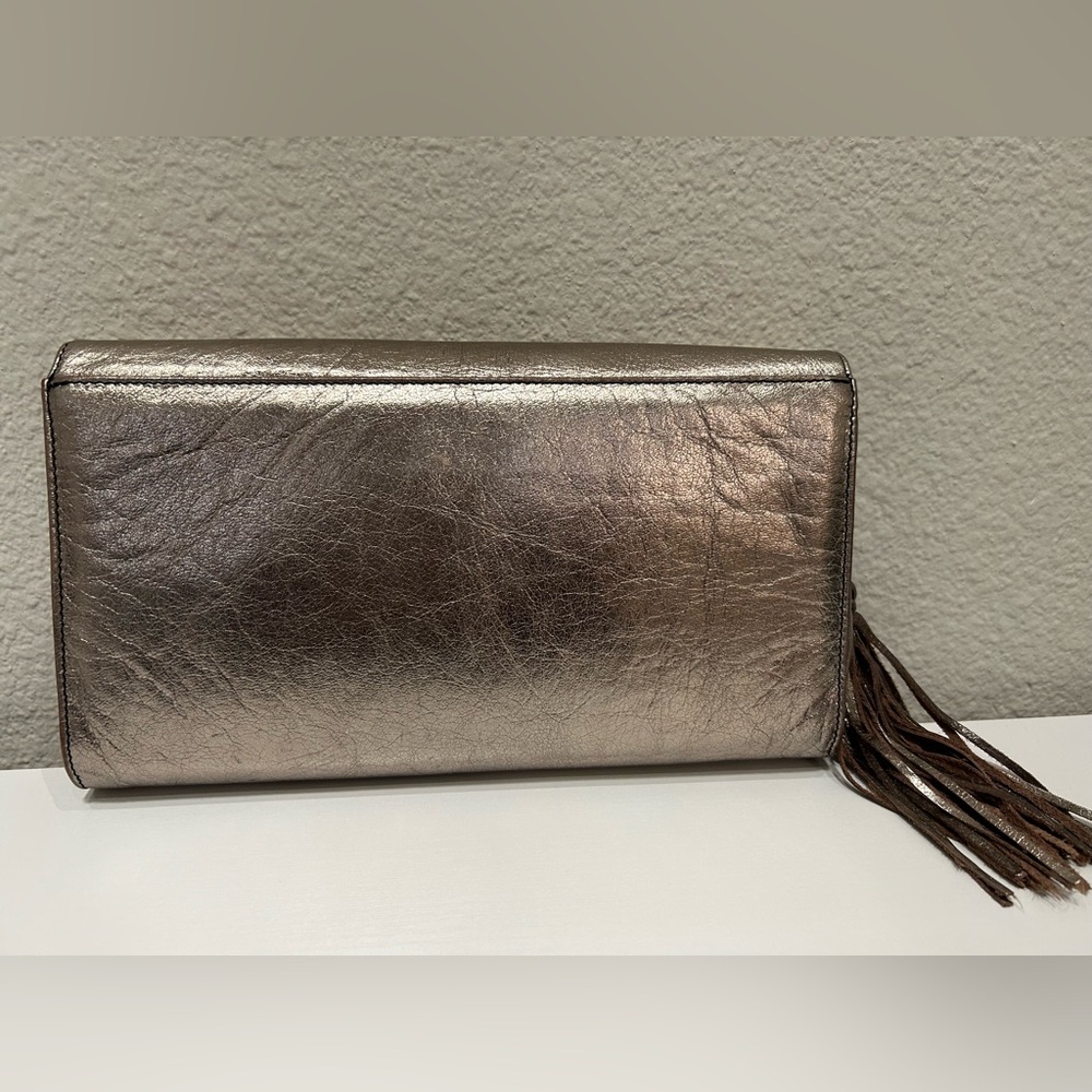 Valentino leather shoulder bag/crossbody/clutch - Bronze Metallic color - Picture 9 of 11
